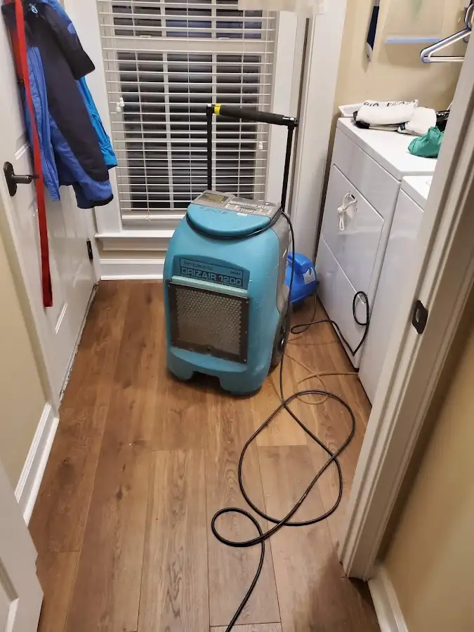 Commercial dehumidifier deployed for Crawl Space Restoration in Belmont